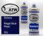 Preview: Subaru, Regal Blue Pearl, 35J: 400ml Sprühdose + 400ml Klarlack - Set, von ATW Autoteile West.